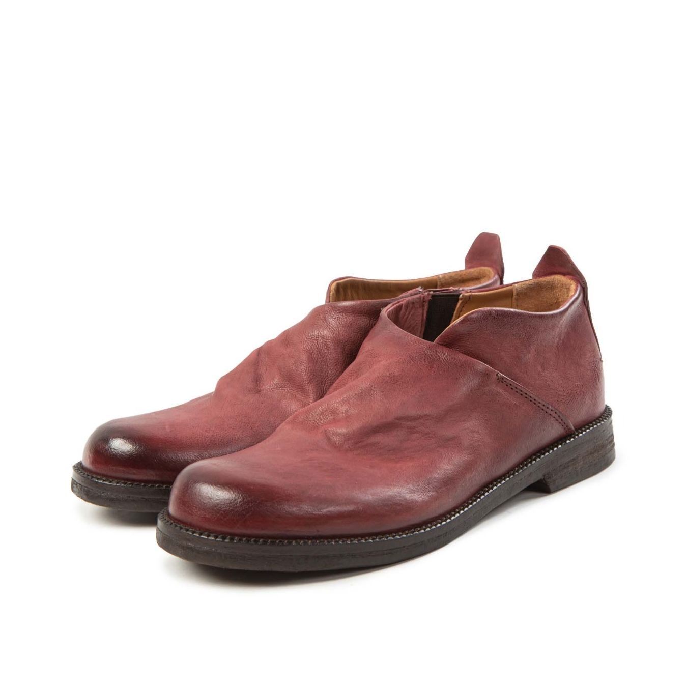slipon in pelle madera  profilo