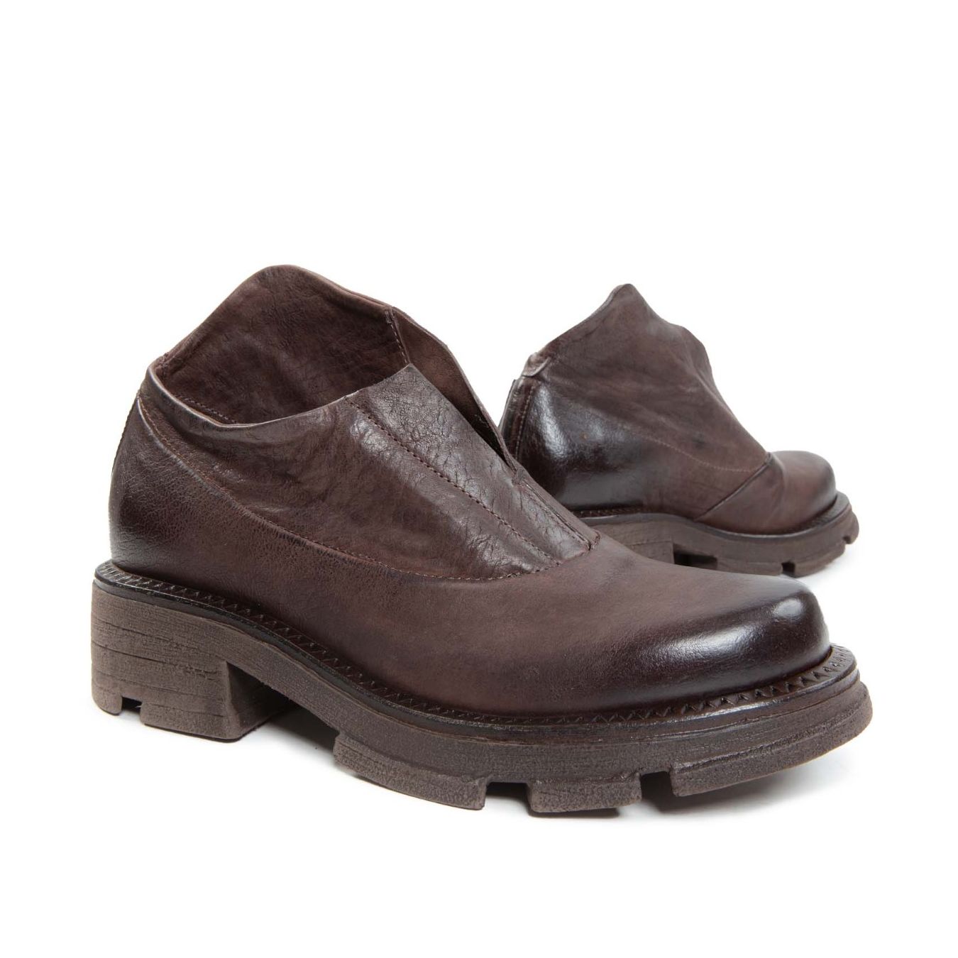 slipon LANE in pelle ebano as98