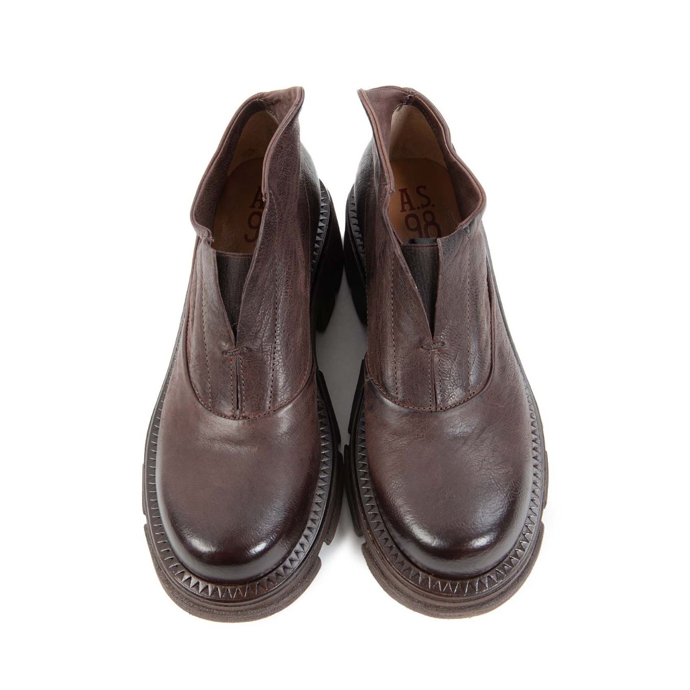 slipon LANE in pelle ebano donna