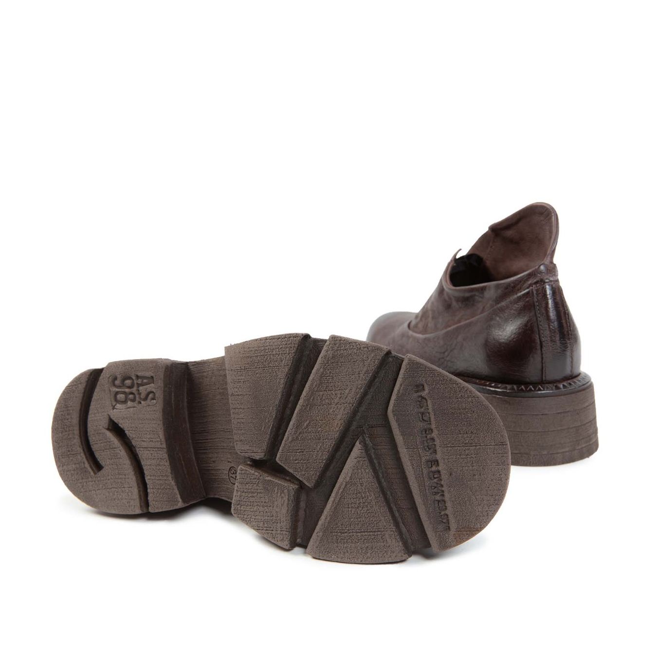 slipon LANE in pelle ebano suola