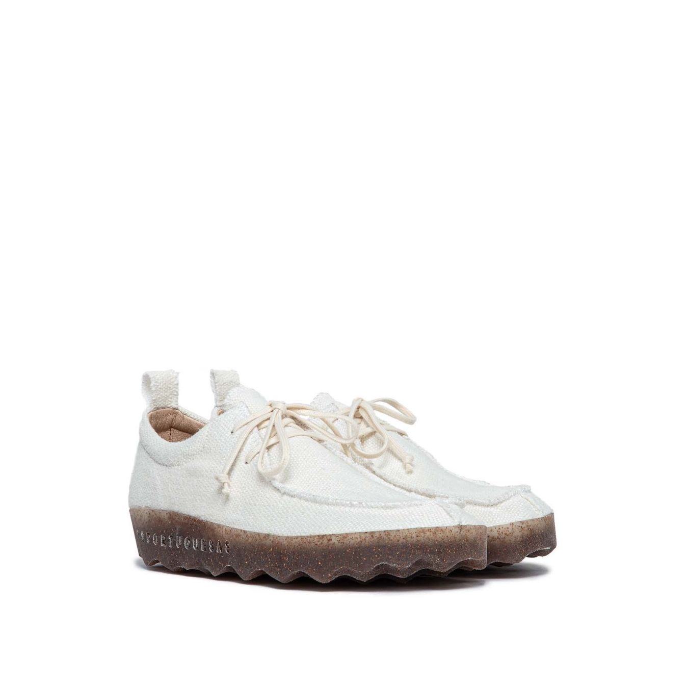 sneakers in cotone riciclato bianco
