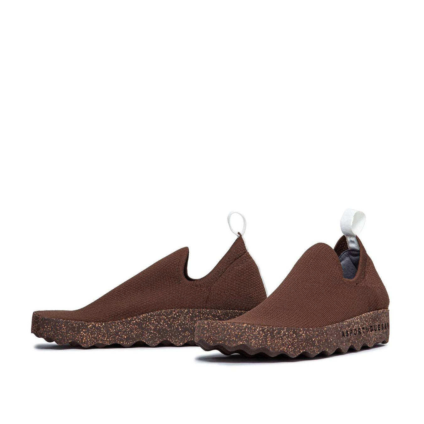 slipon care uomo in tessuto marrone