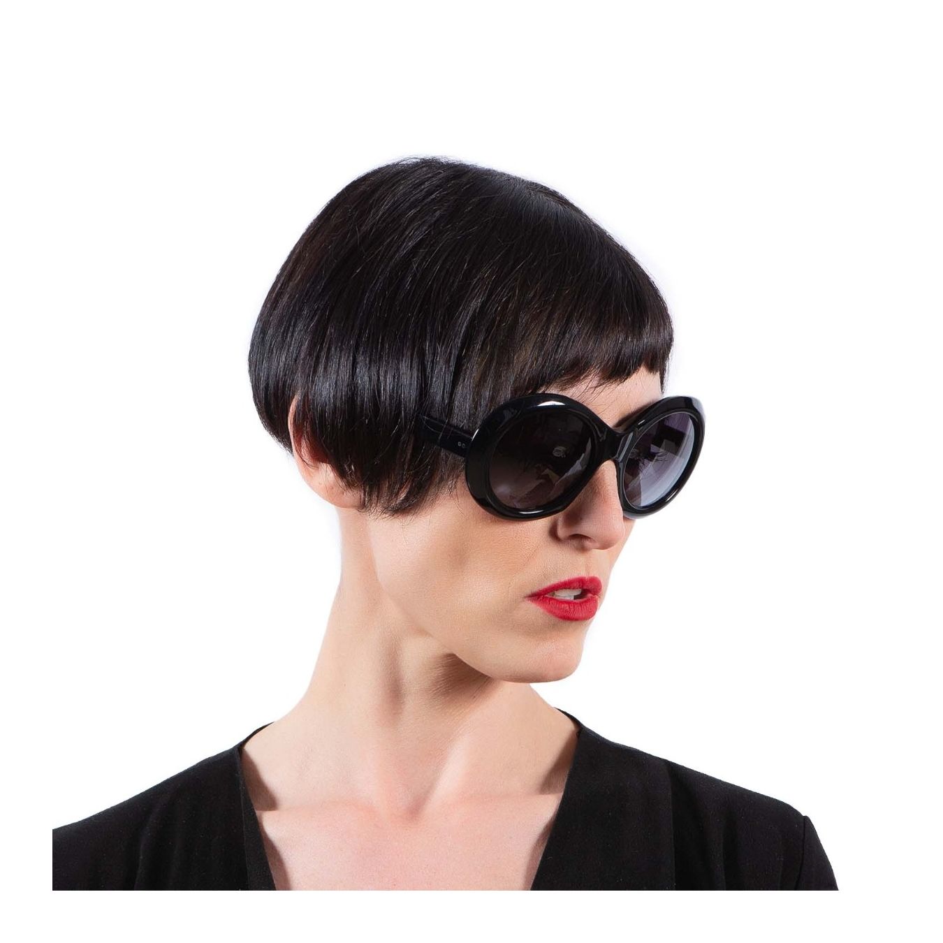 occhiali audrey pvc nero oliver goldsmith indossati