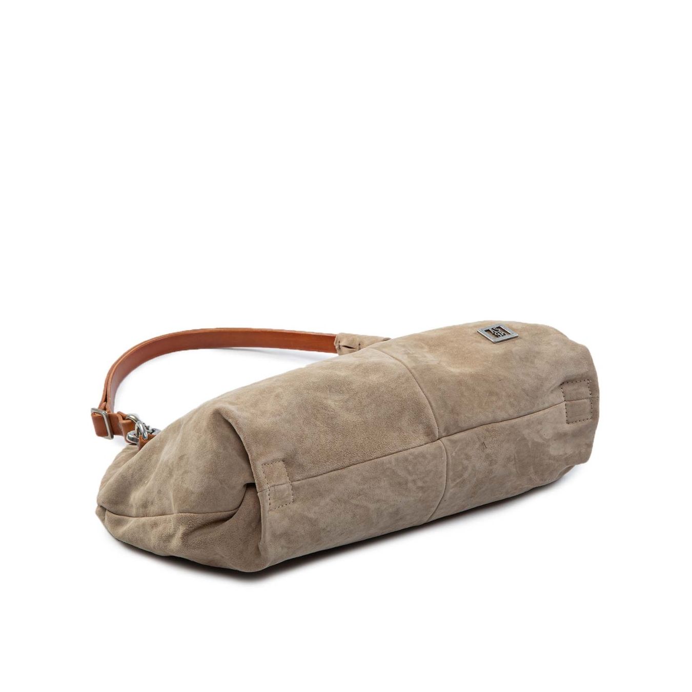 baguette patta in pelle beige sotto