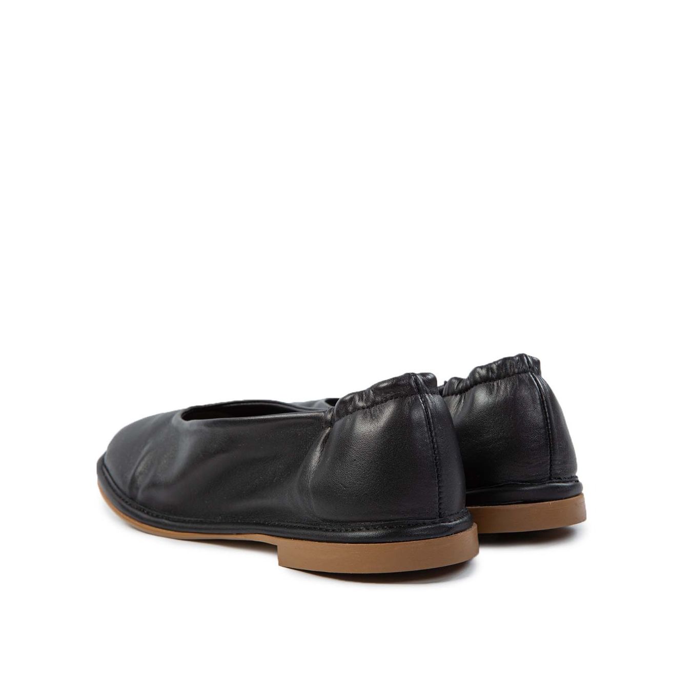 ballerina DANZA in pelle nera dietro