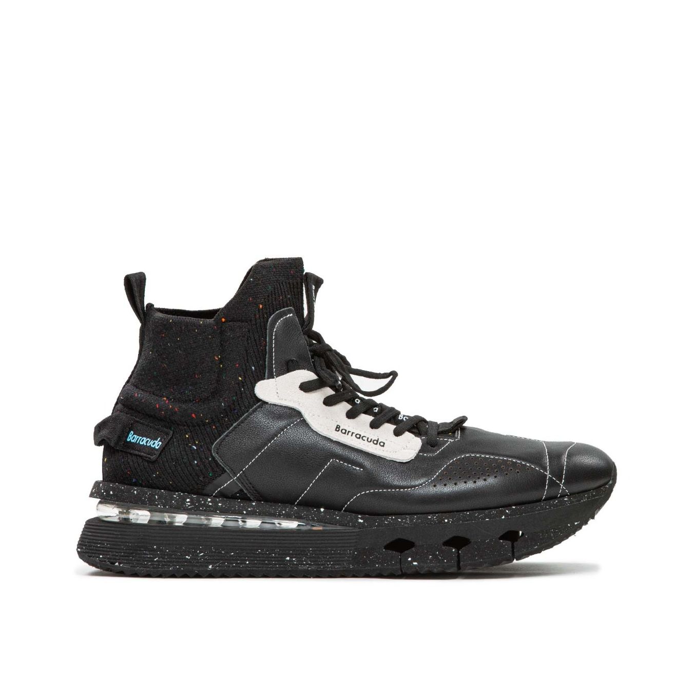 sneakers in pelle nera