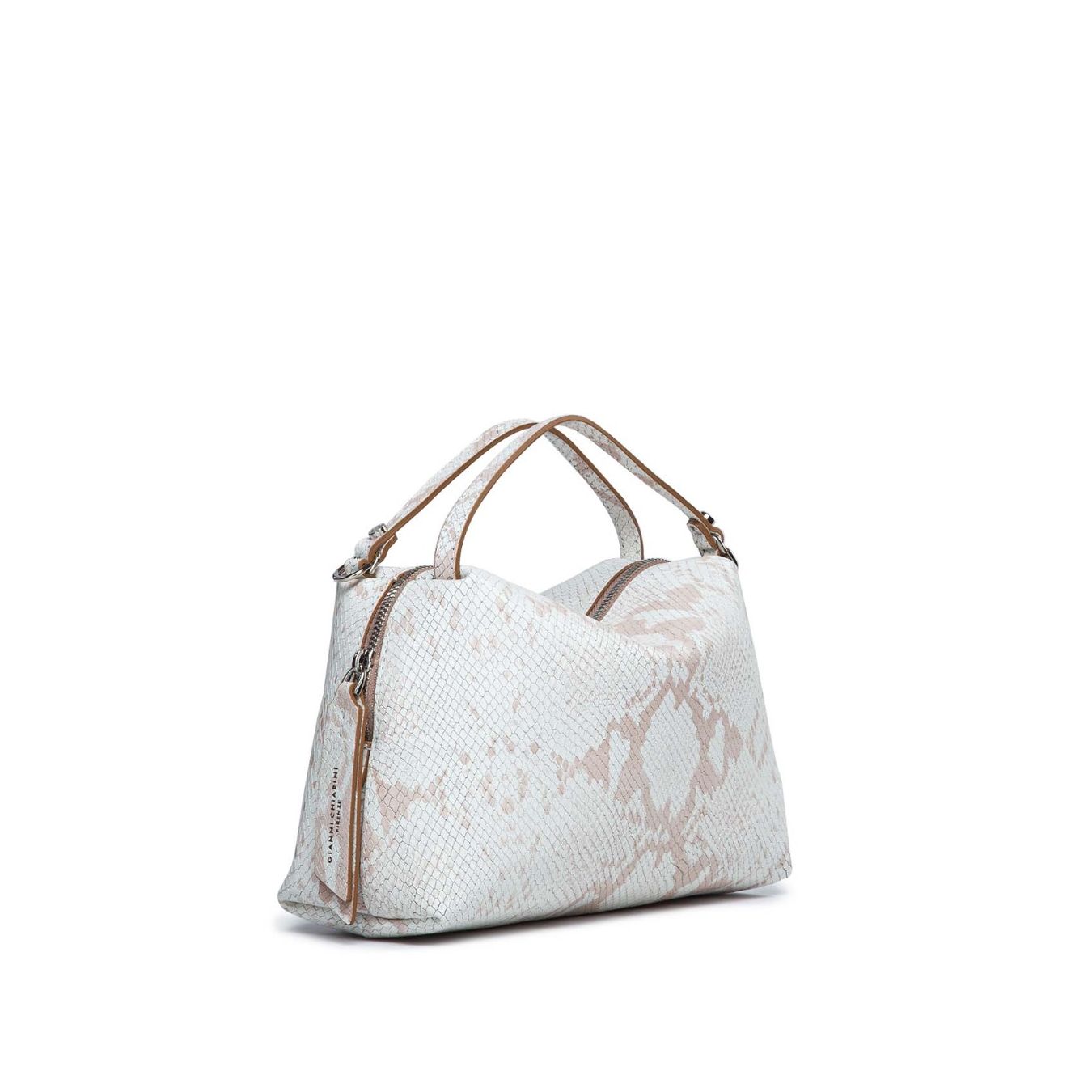 clutch alifa in pelle bianca