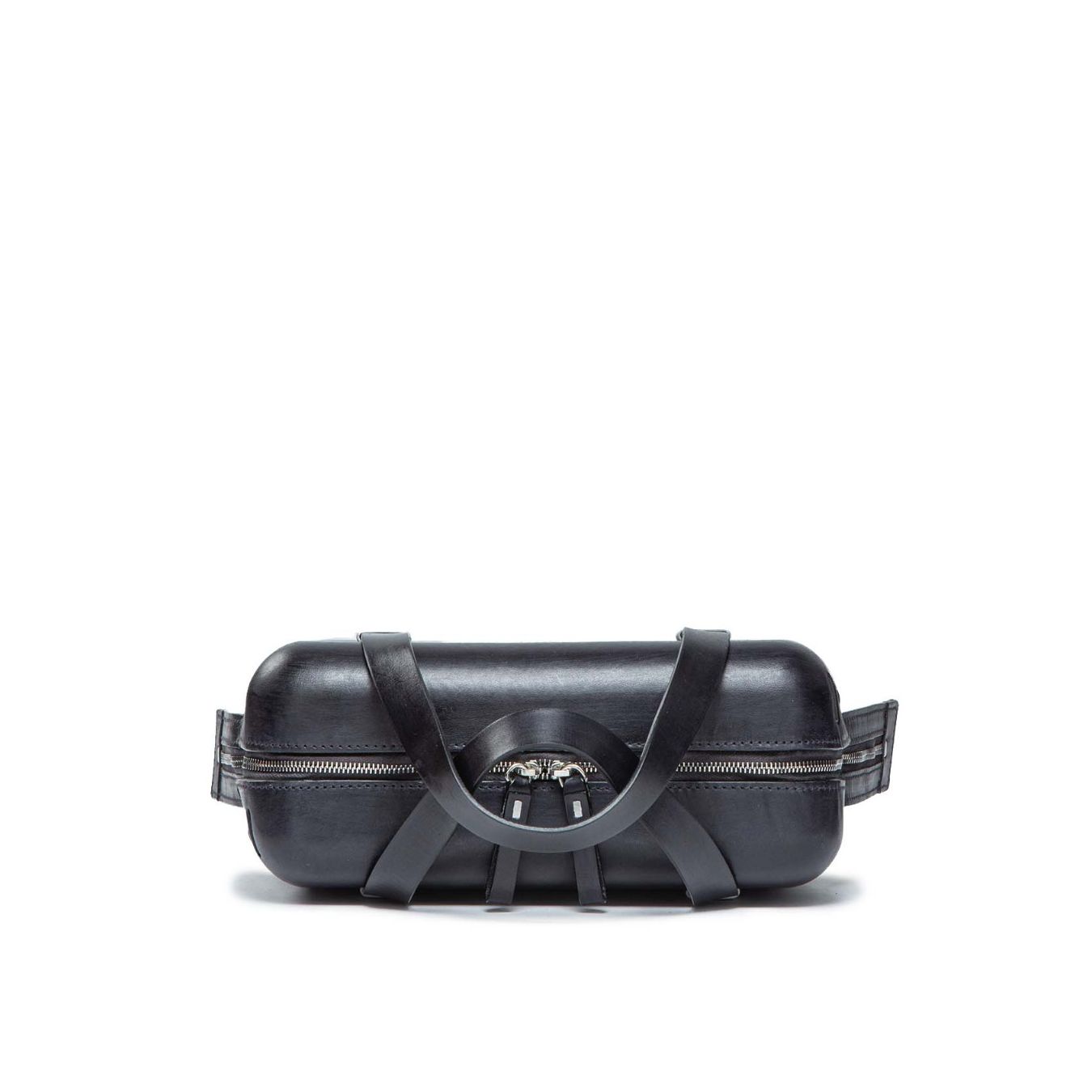 bauletto ARMOR in pelle nera cecchi de rossi lampo