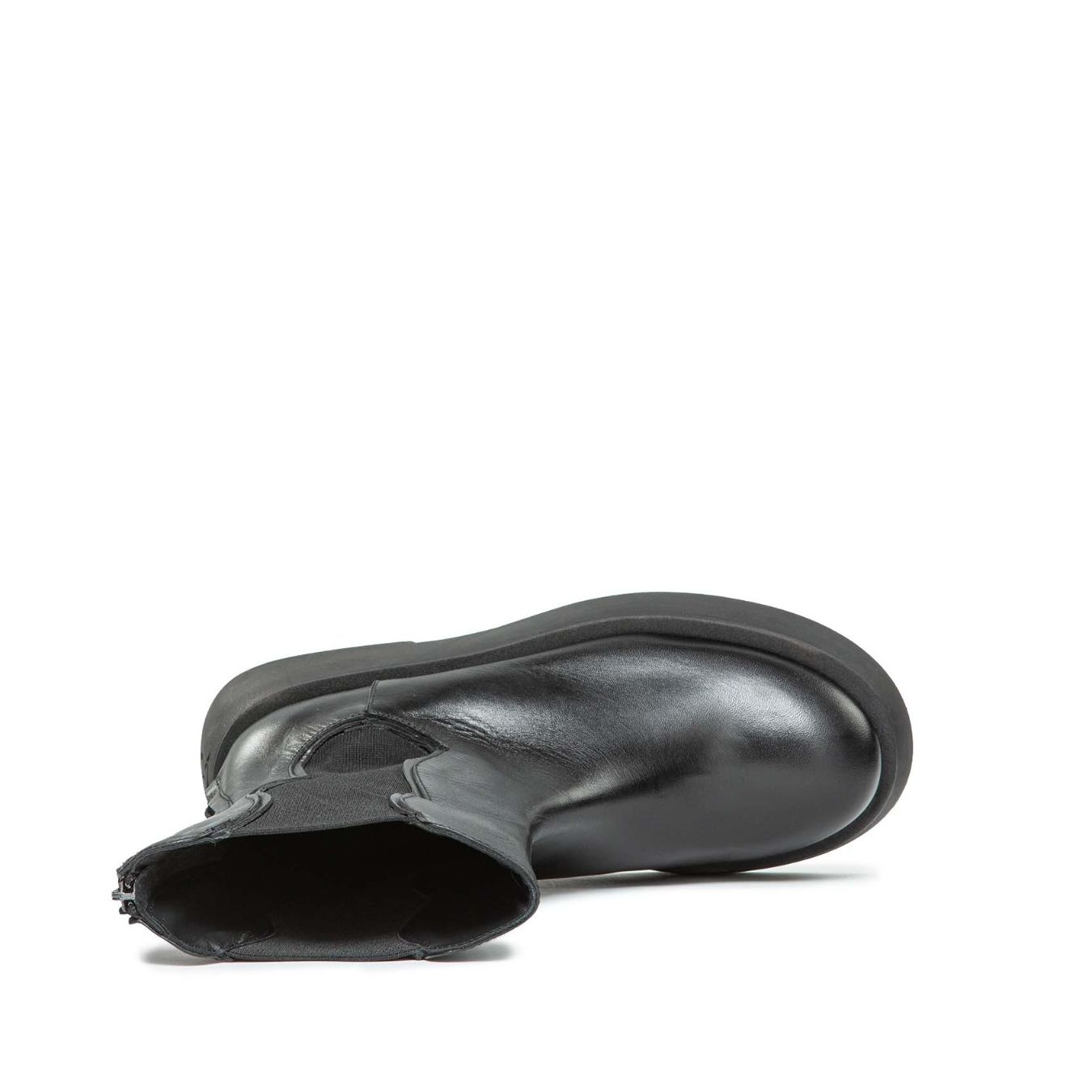 	
beatles fondo platform in pelle nera