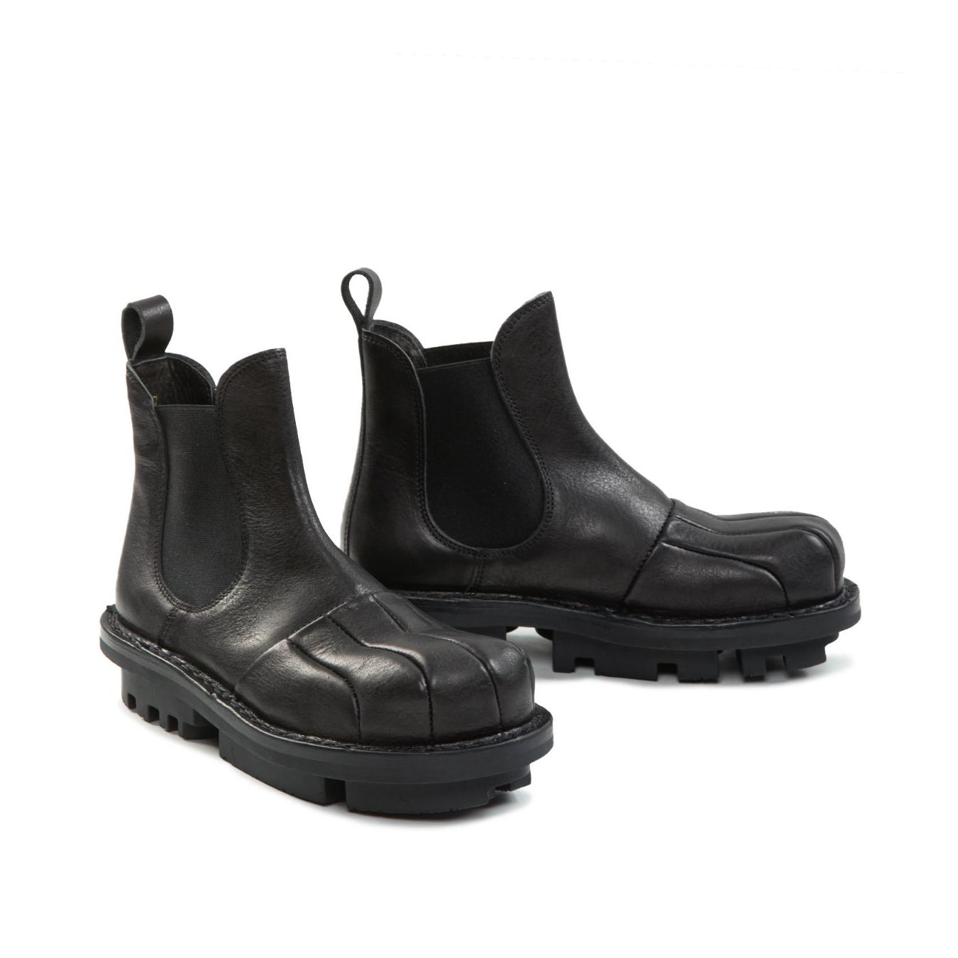 beatles SURGE in pelle nera scarpe
