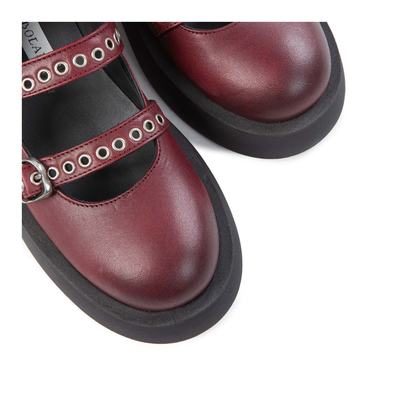 bebe con 4 fibbie in pelle ruby  punta