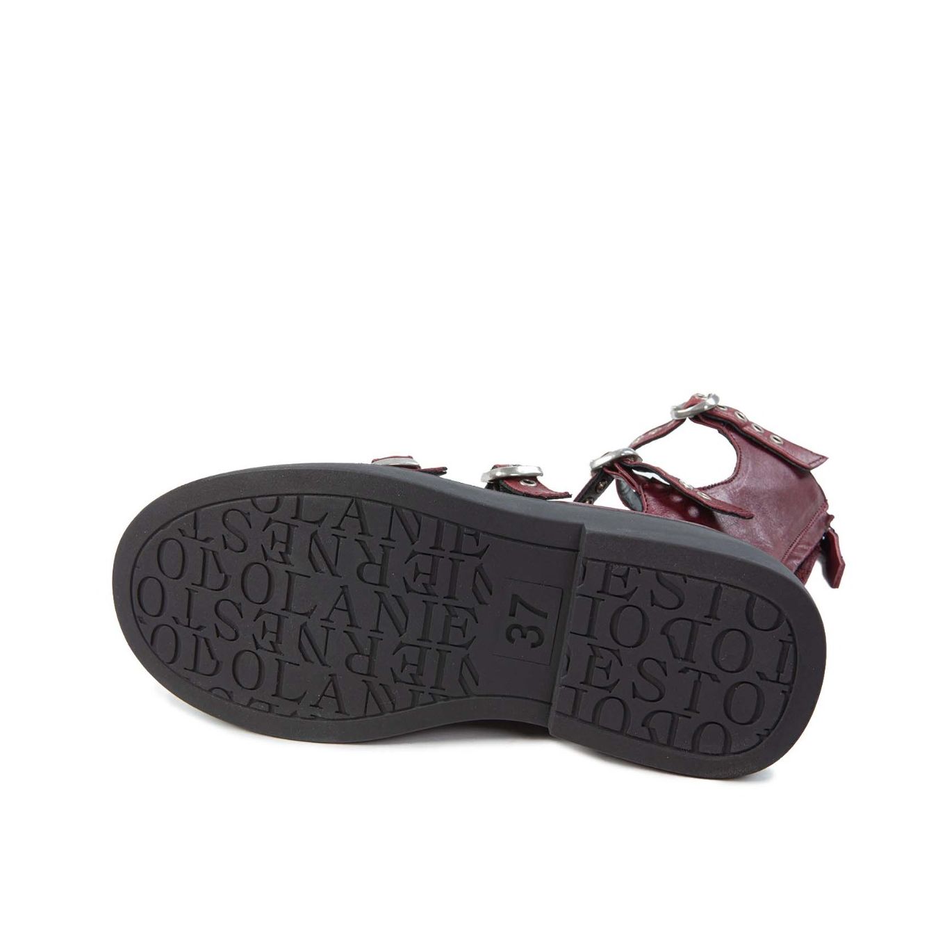 bebe con 4 fibbie in pelle ruby suola