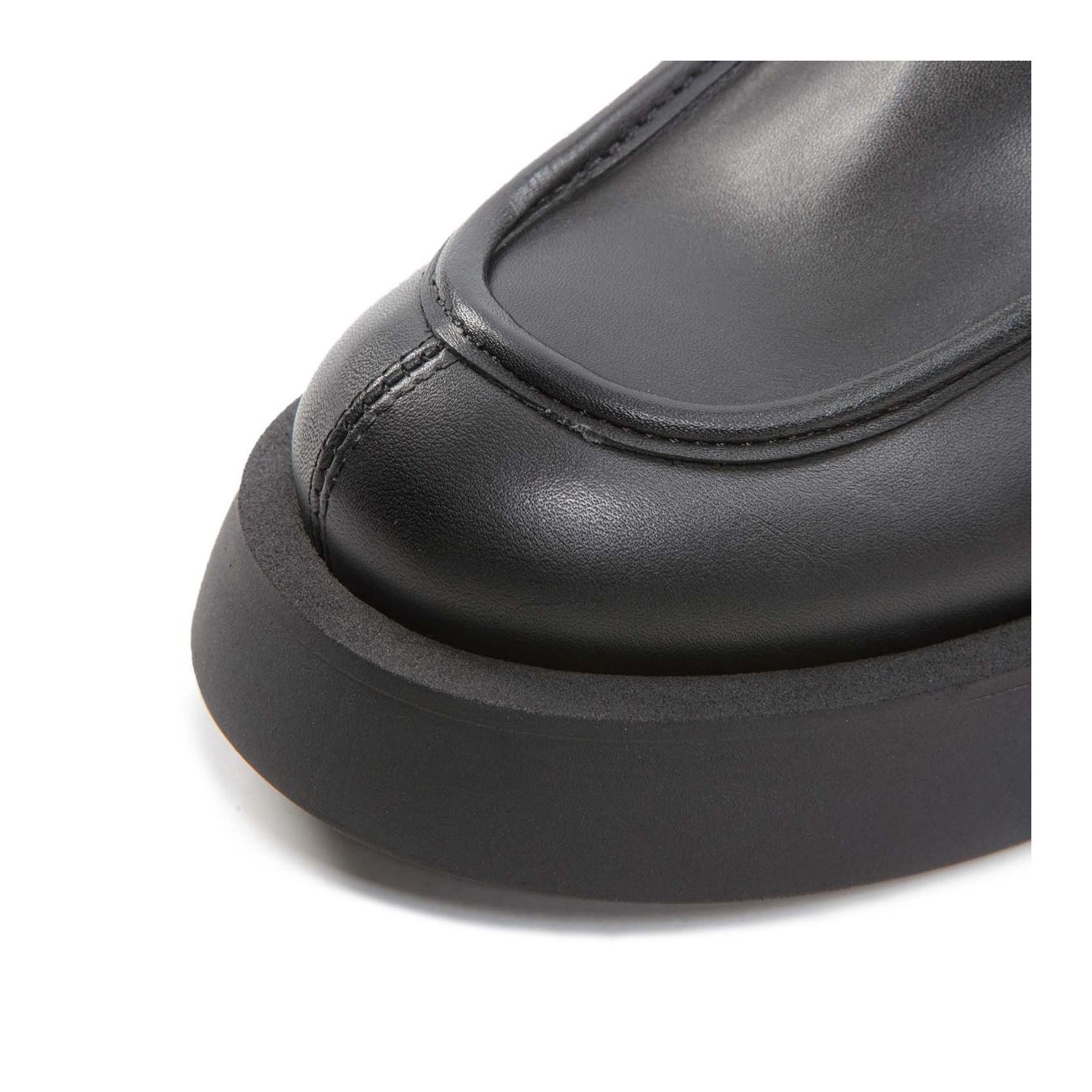bebe platform in pelle nera  enresto dolani punta