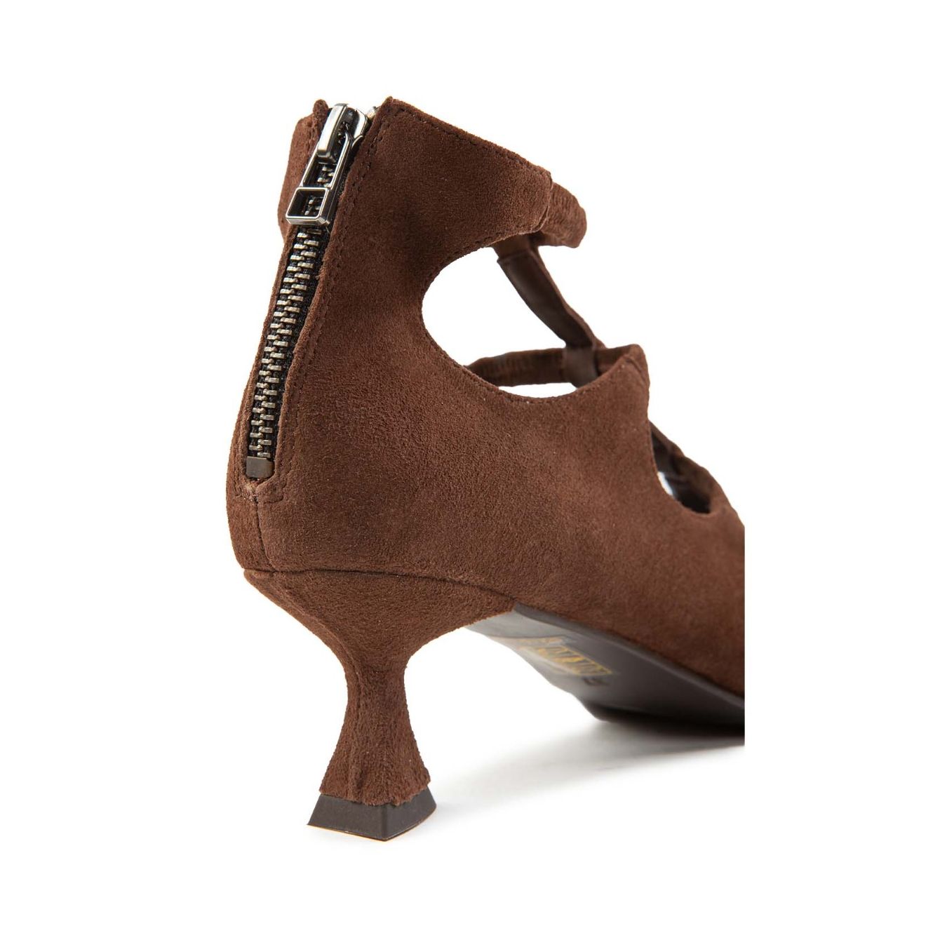 bebe tacco rocchetto marrone dietro