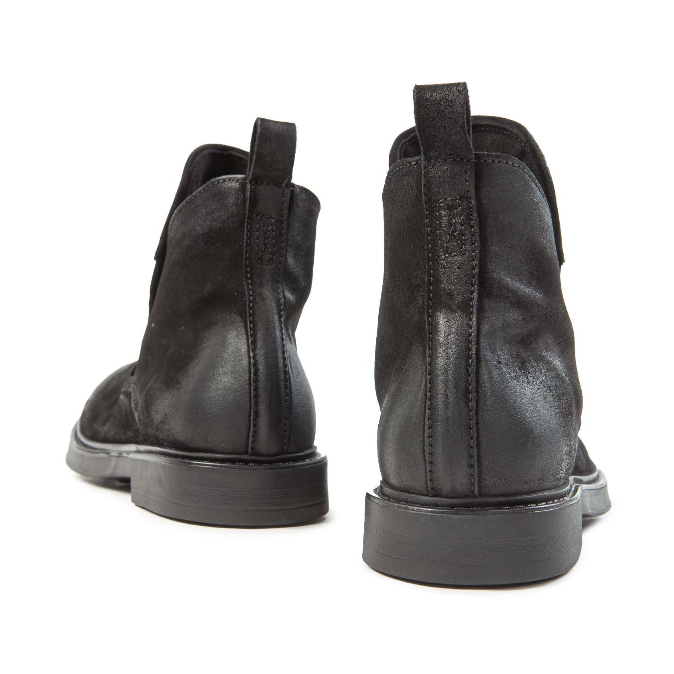 biker arricciato nero dietro