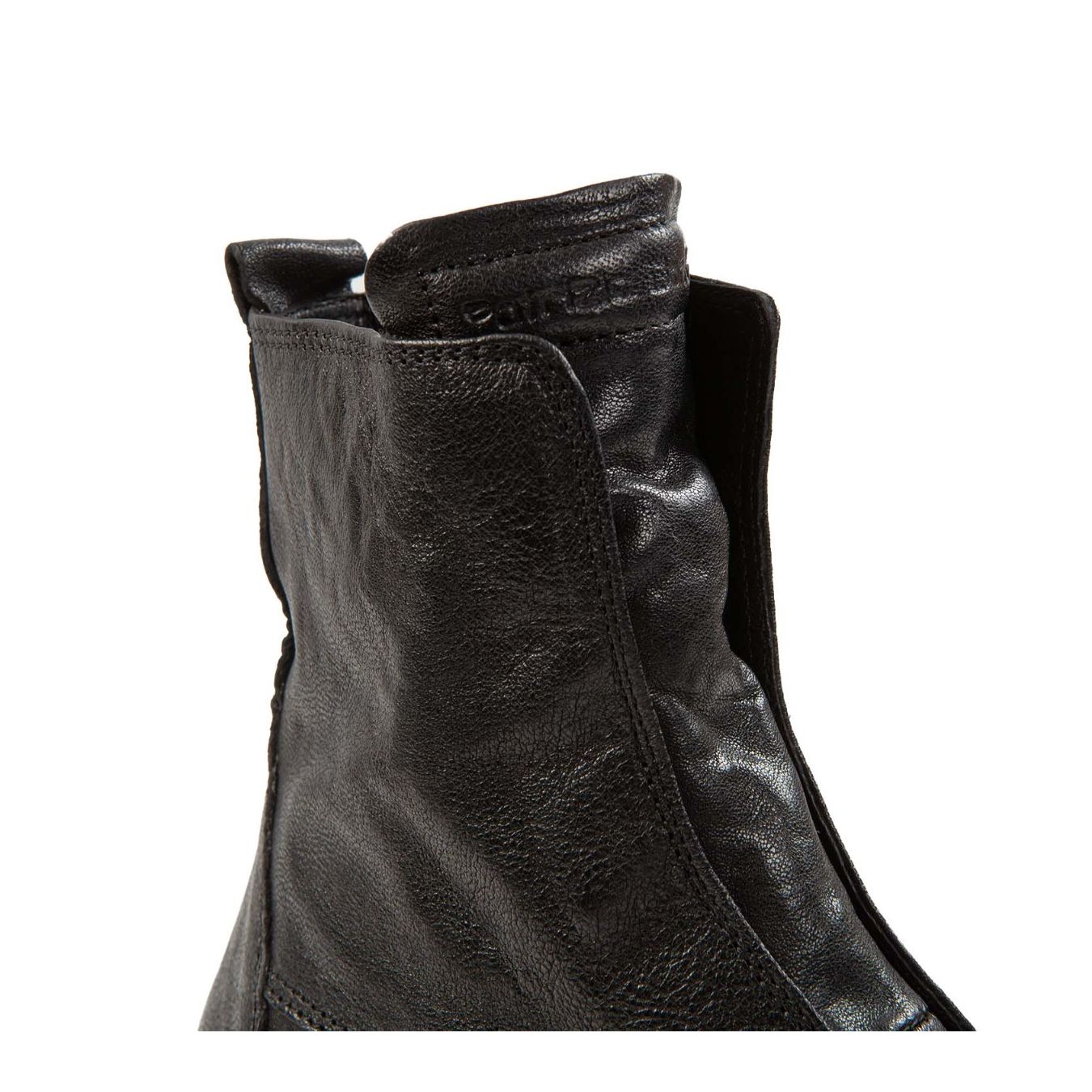 biker EMI NO LACE in pelle nera sopra