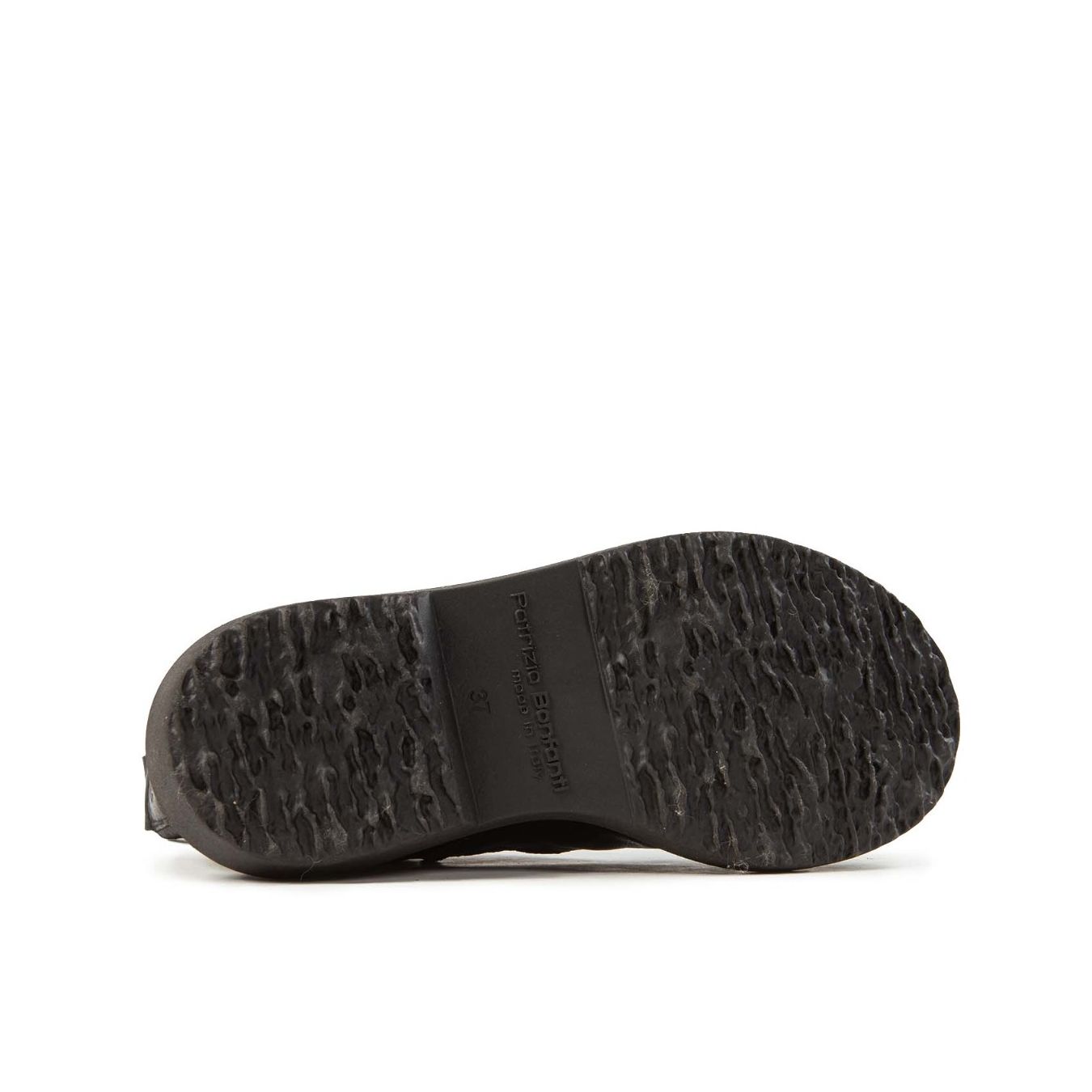 biker EMI NO LACE in pelle nera suola