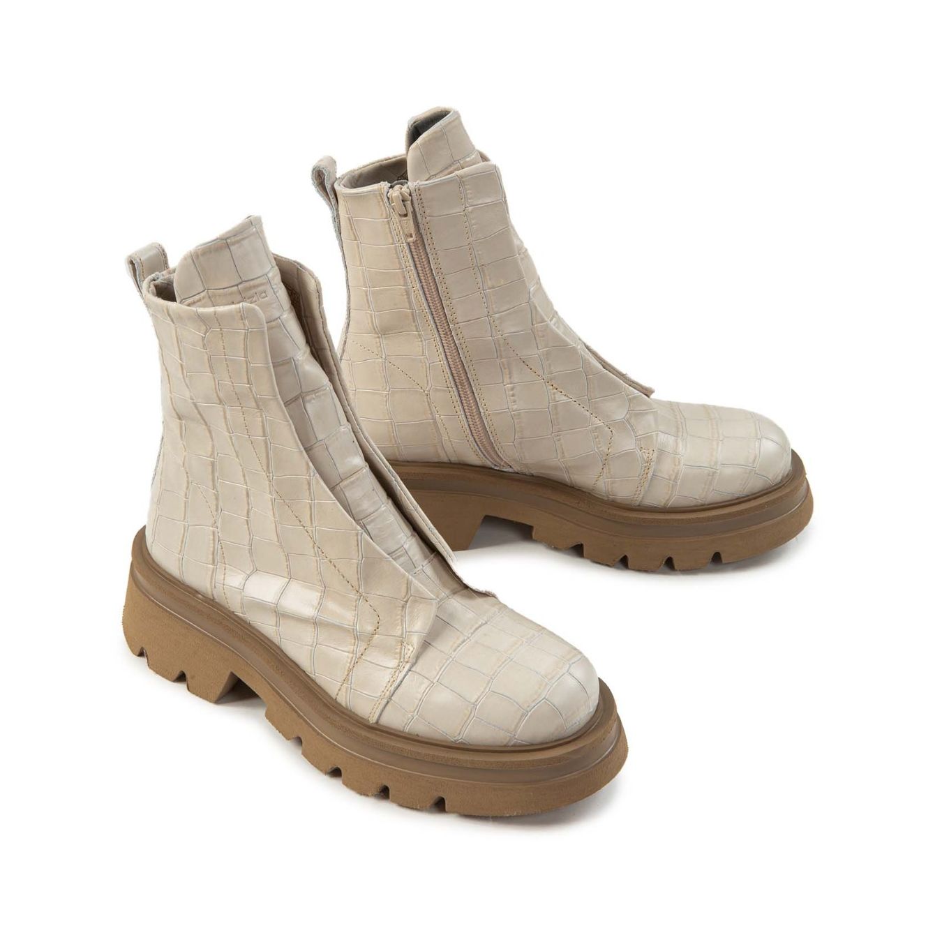 biker KUNI NO LACE in stampa cocco  sopra