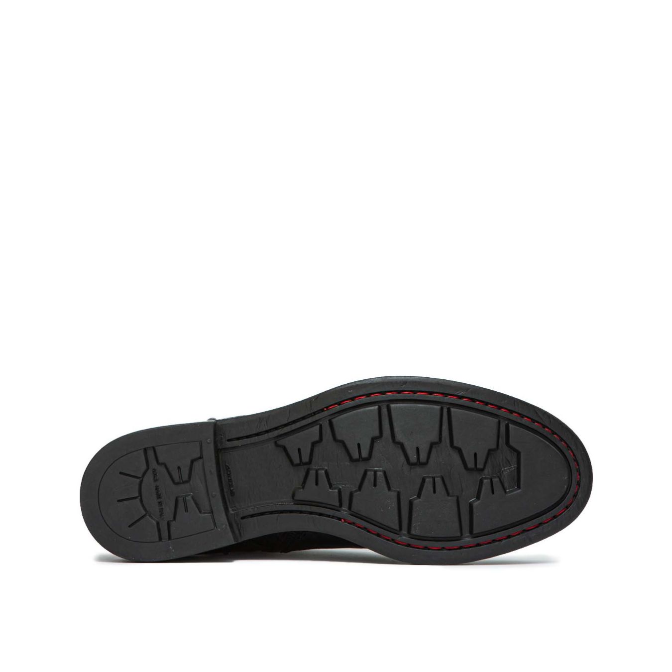 biker no lace in pelle nera 