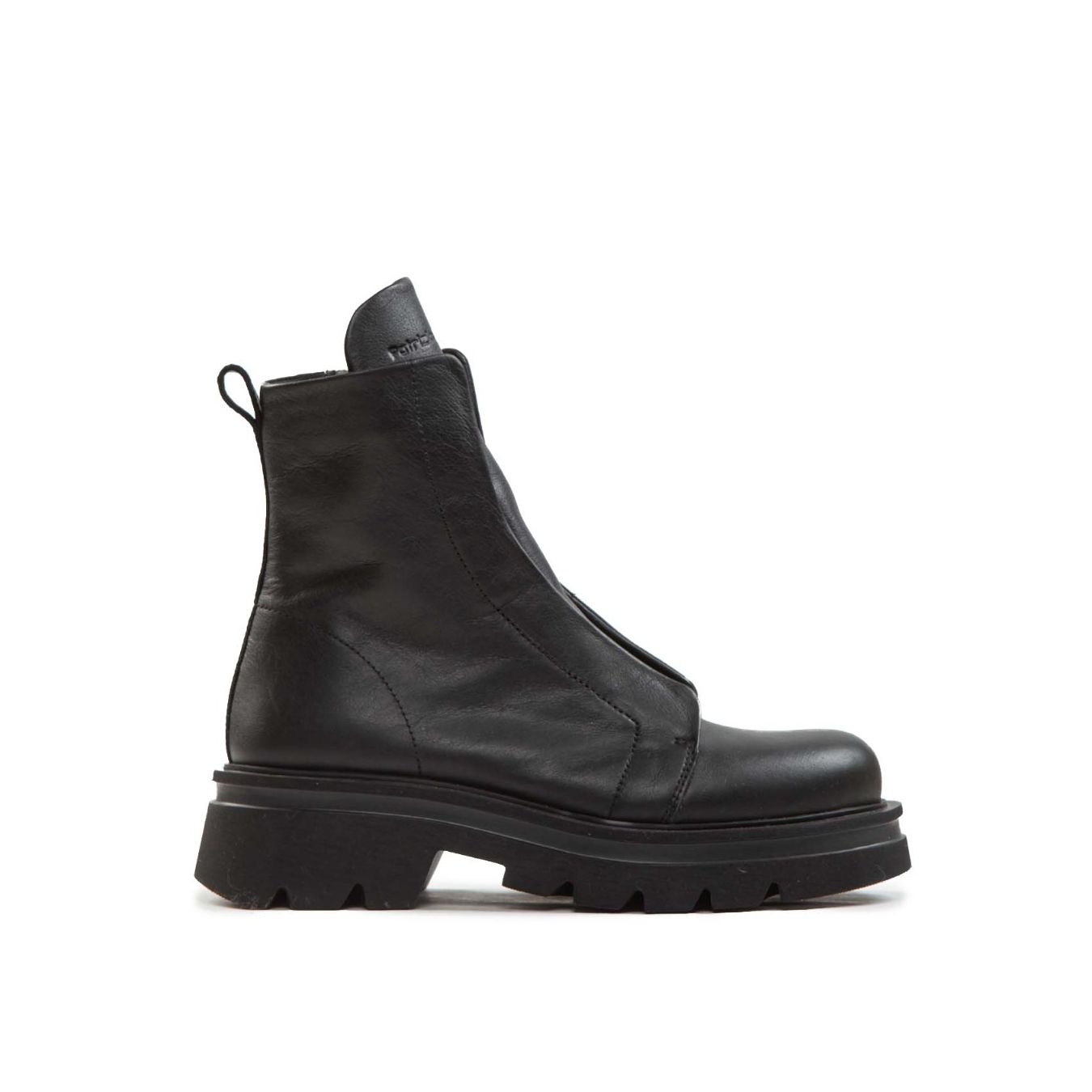 biker NORIKO NO LACE in pelle nera 