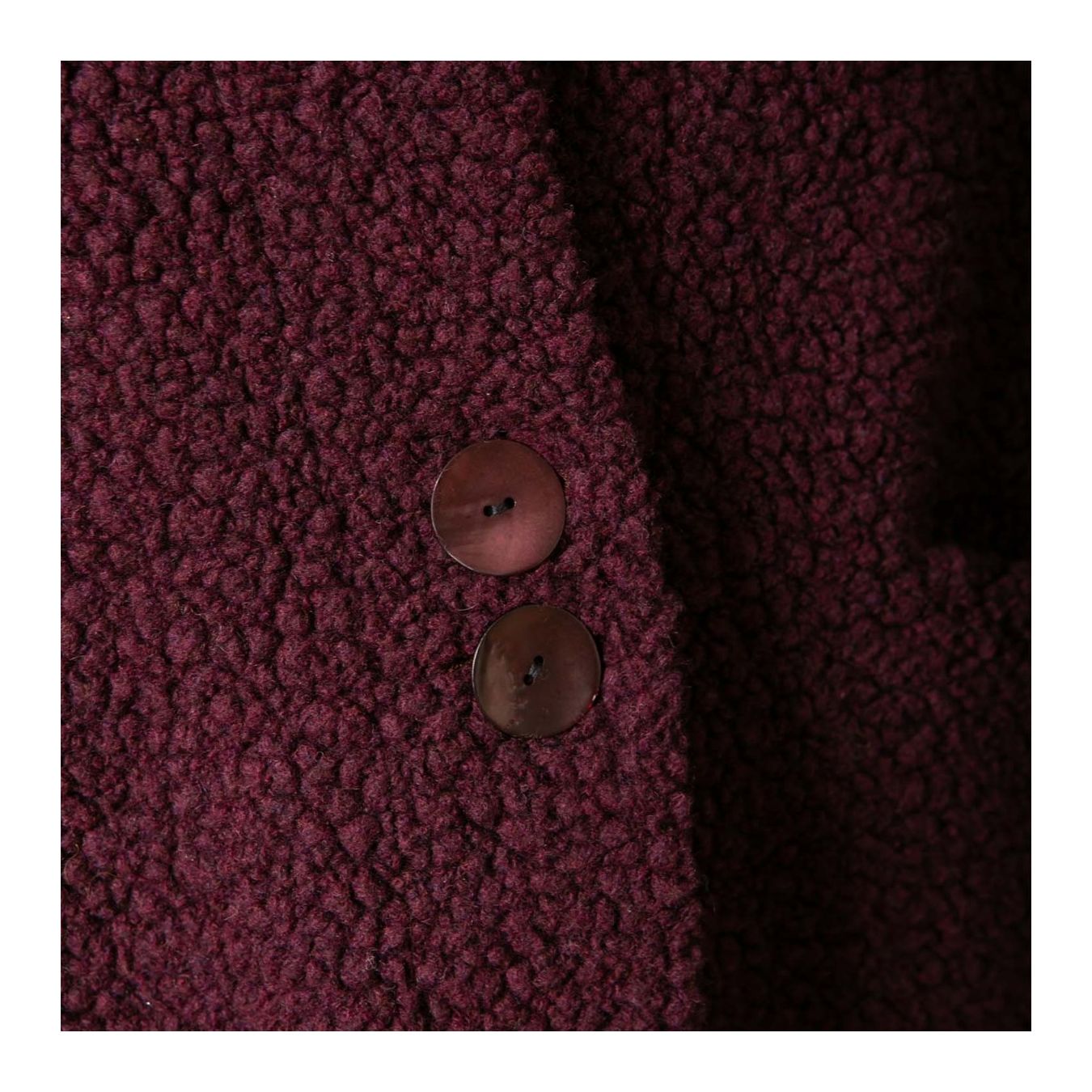 bomber TEDDY bordeaux  bottoni