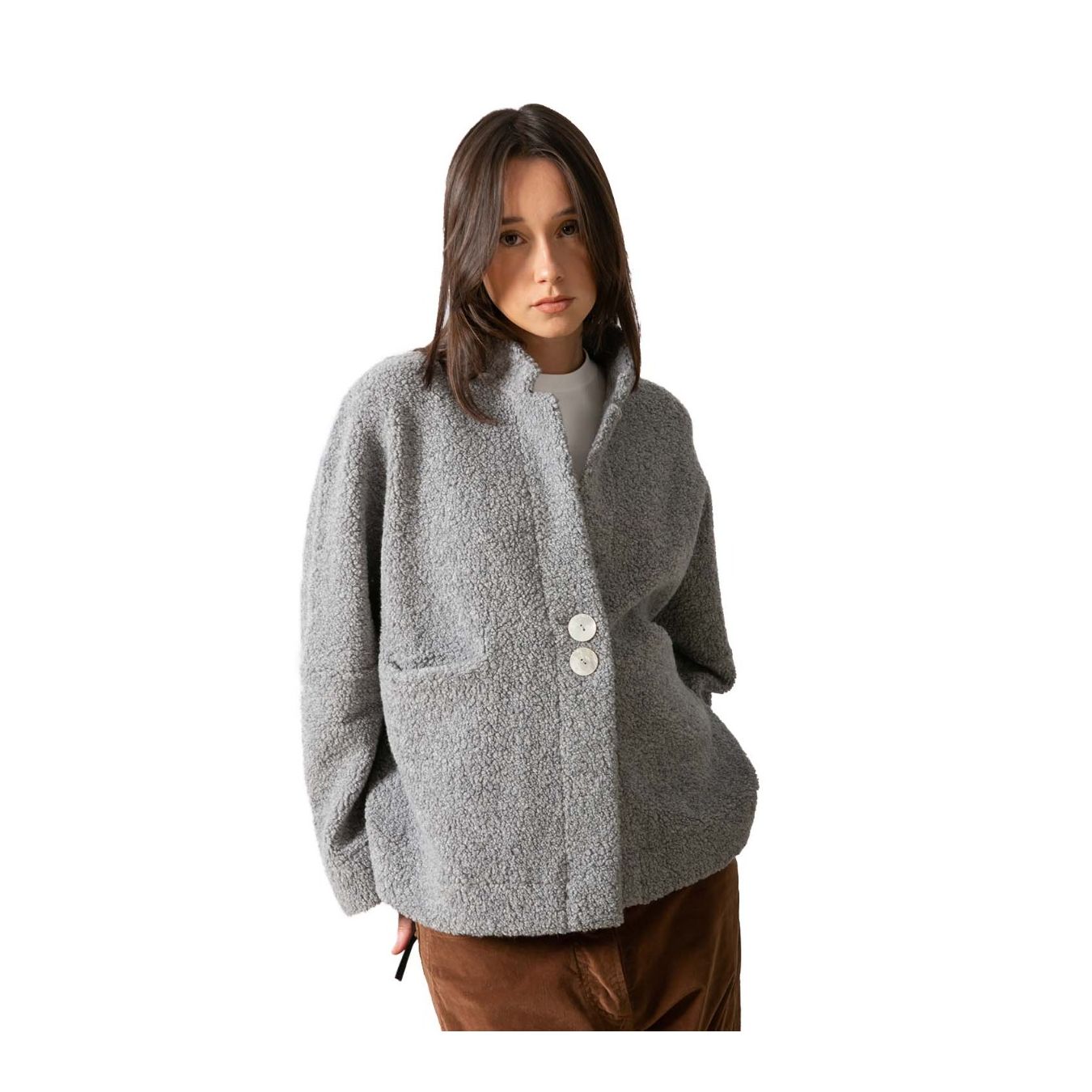 bomber TEDDY grigio  davanti