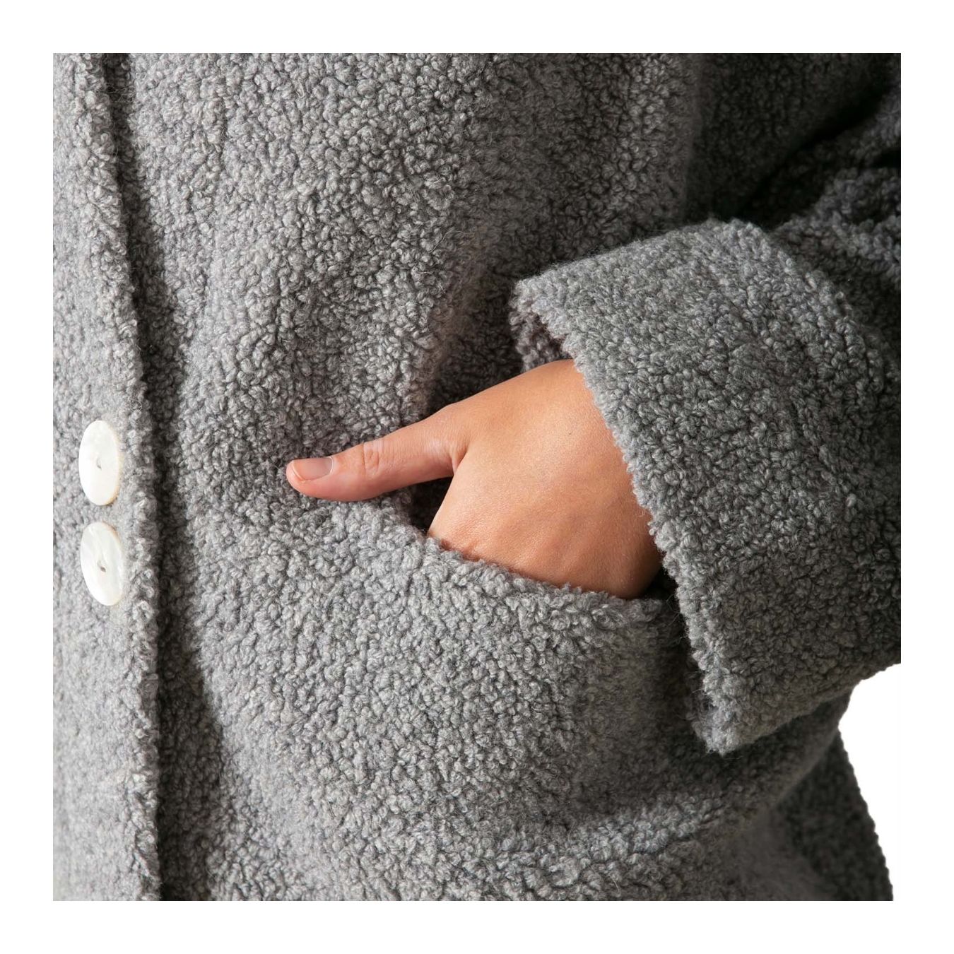 bomber TEDDY grigio tasca