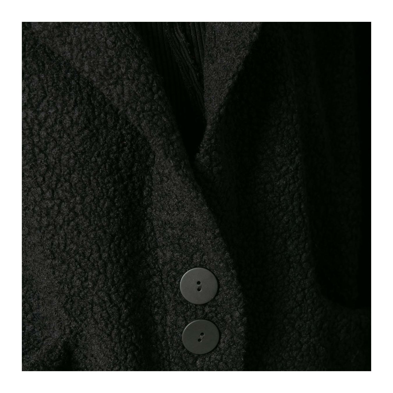 bomber TEDDY nero  bottoni