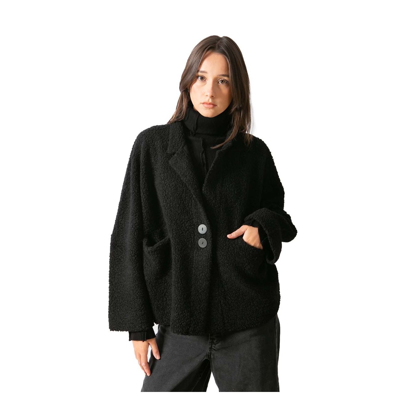 bomber TEDDY nero  davanti