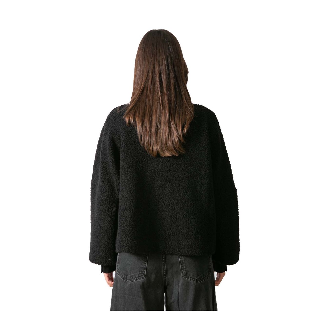 bomber TEDDY nero  dietro