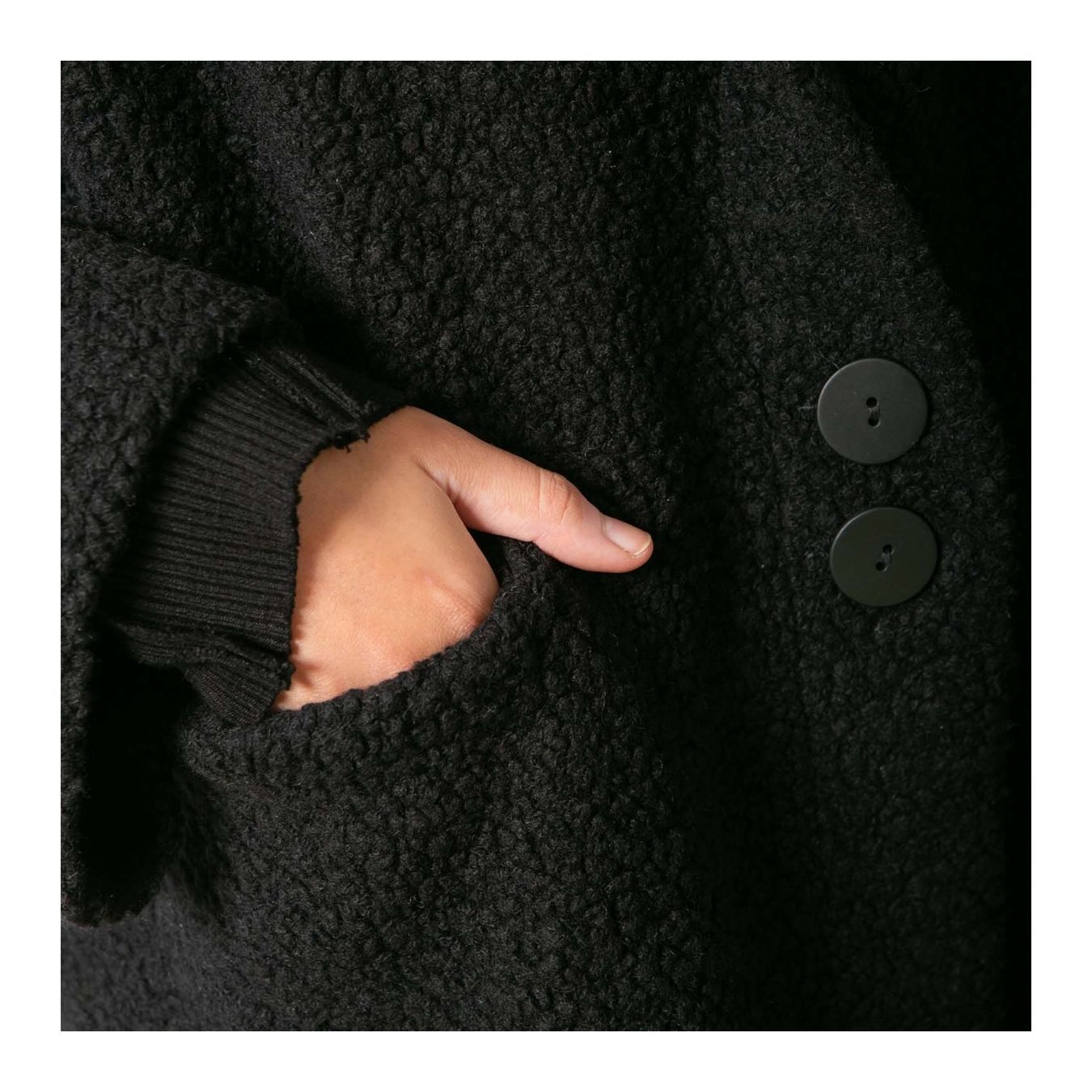 bomber TEDDY nero  tasca