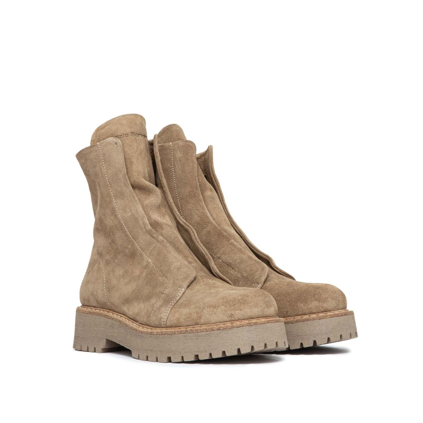 biker KUNI in camoscio beige