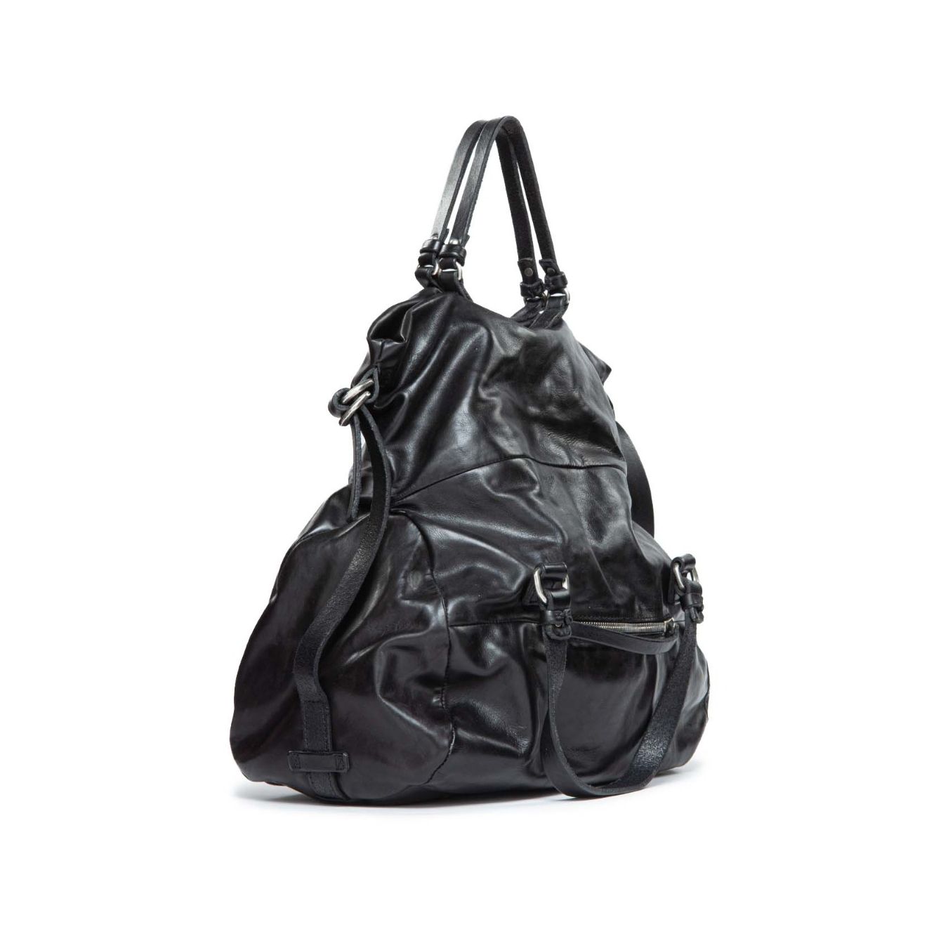 shopper pelle nera as98