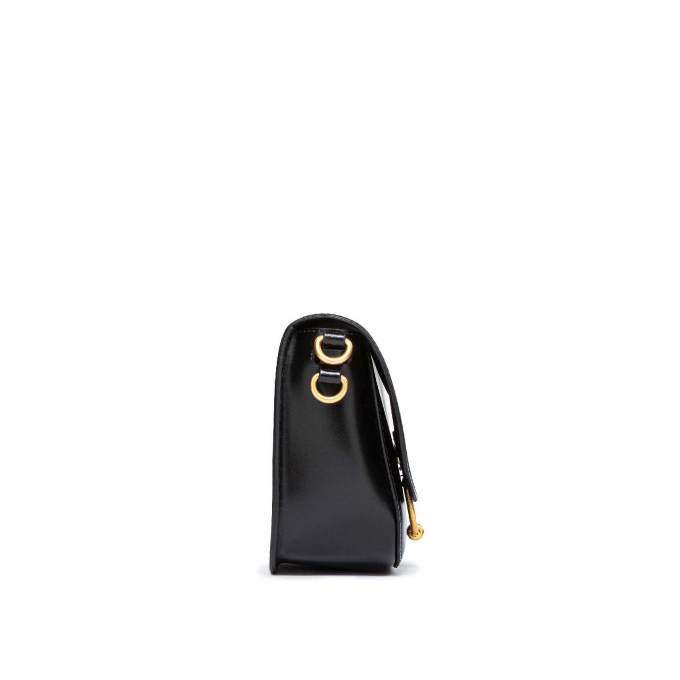 pochette in pelle nera meg