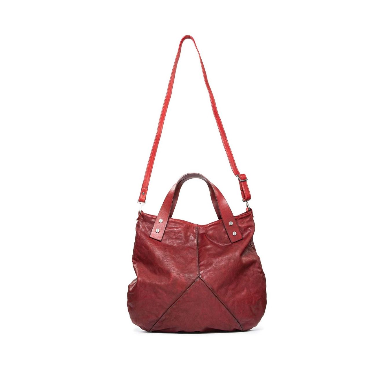 borsa a tracolla in pelle bordeaux patrizia