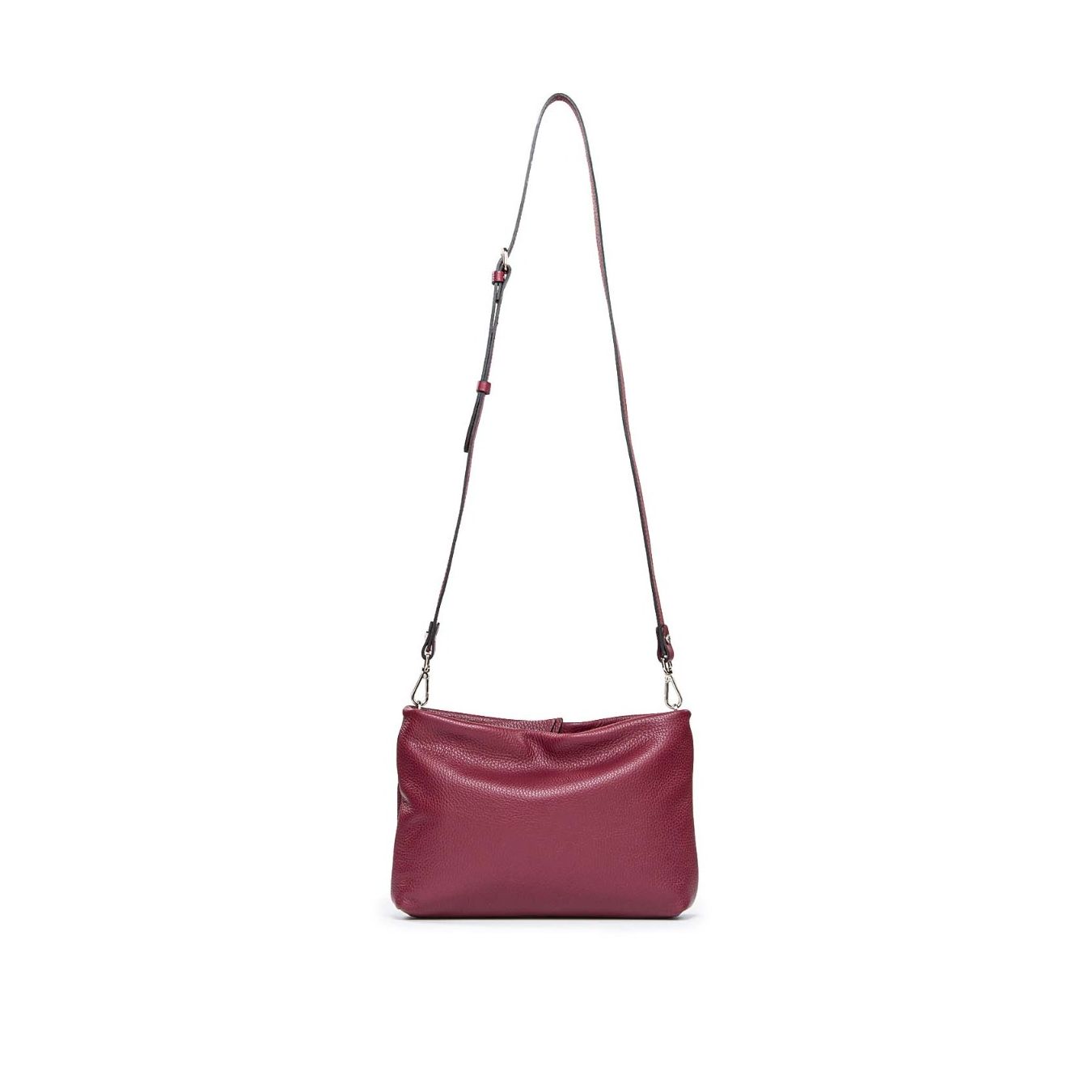 borsa a tracolla in pelle red beet