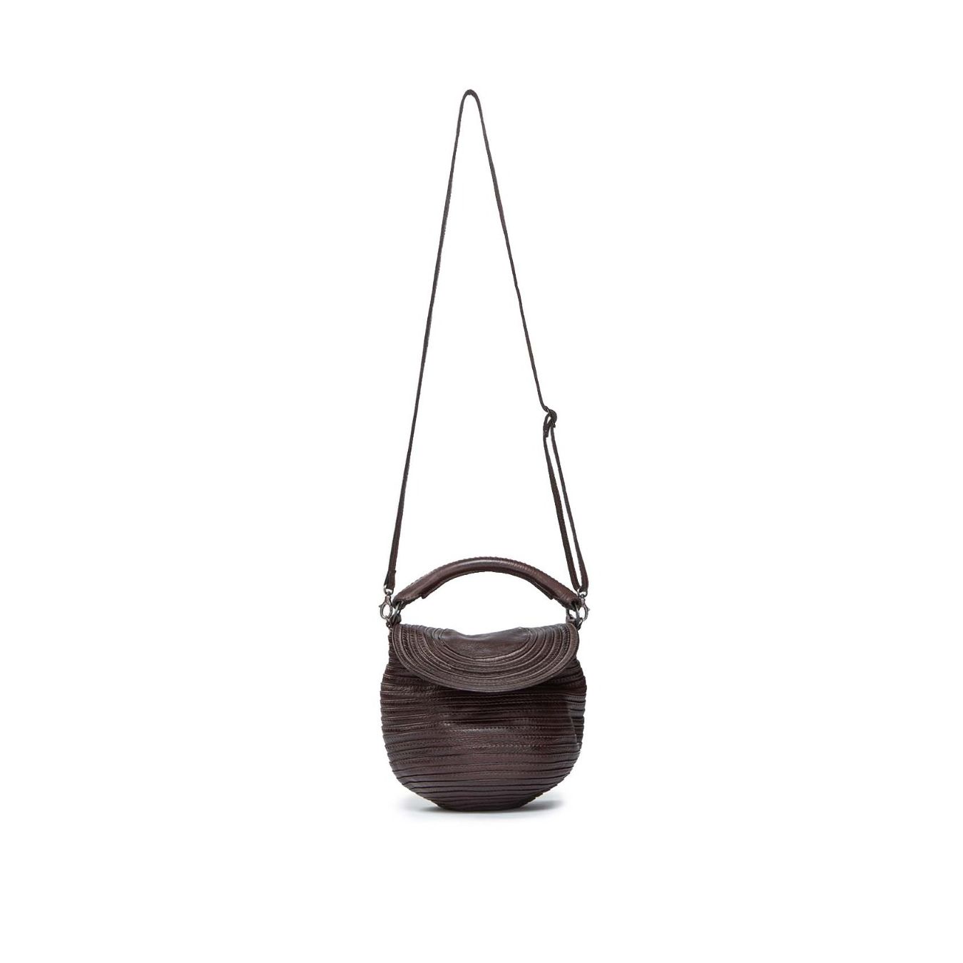 borsa a tracolla pelle extracioccolato majo