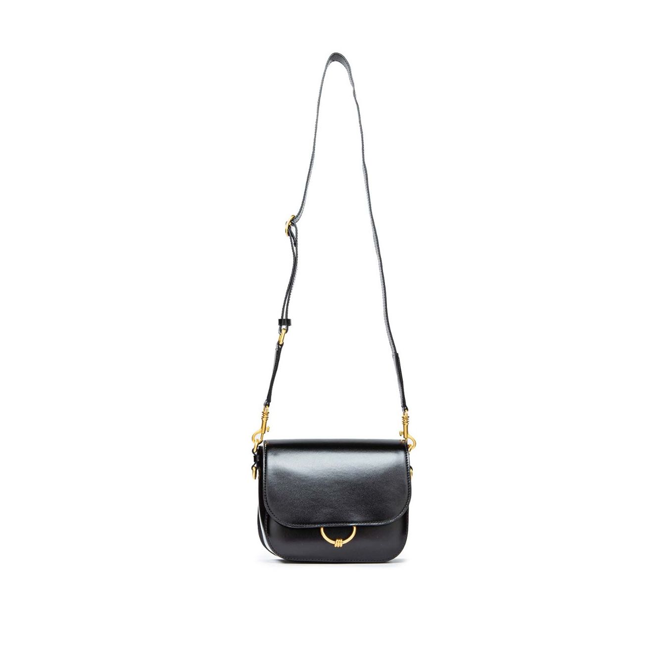 borsa a tracolla in pelle nera