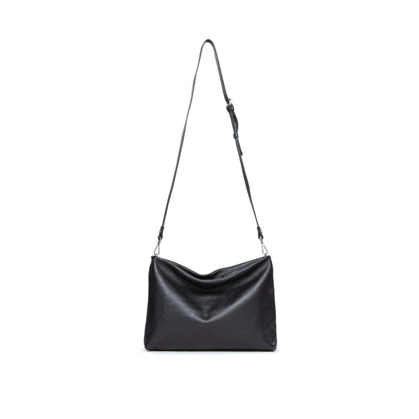 tracolla pelle nera gianni chiarini