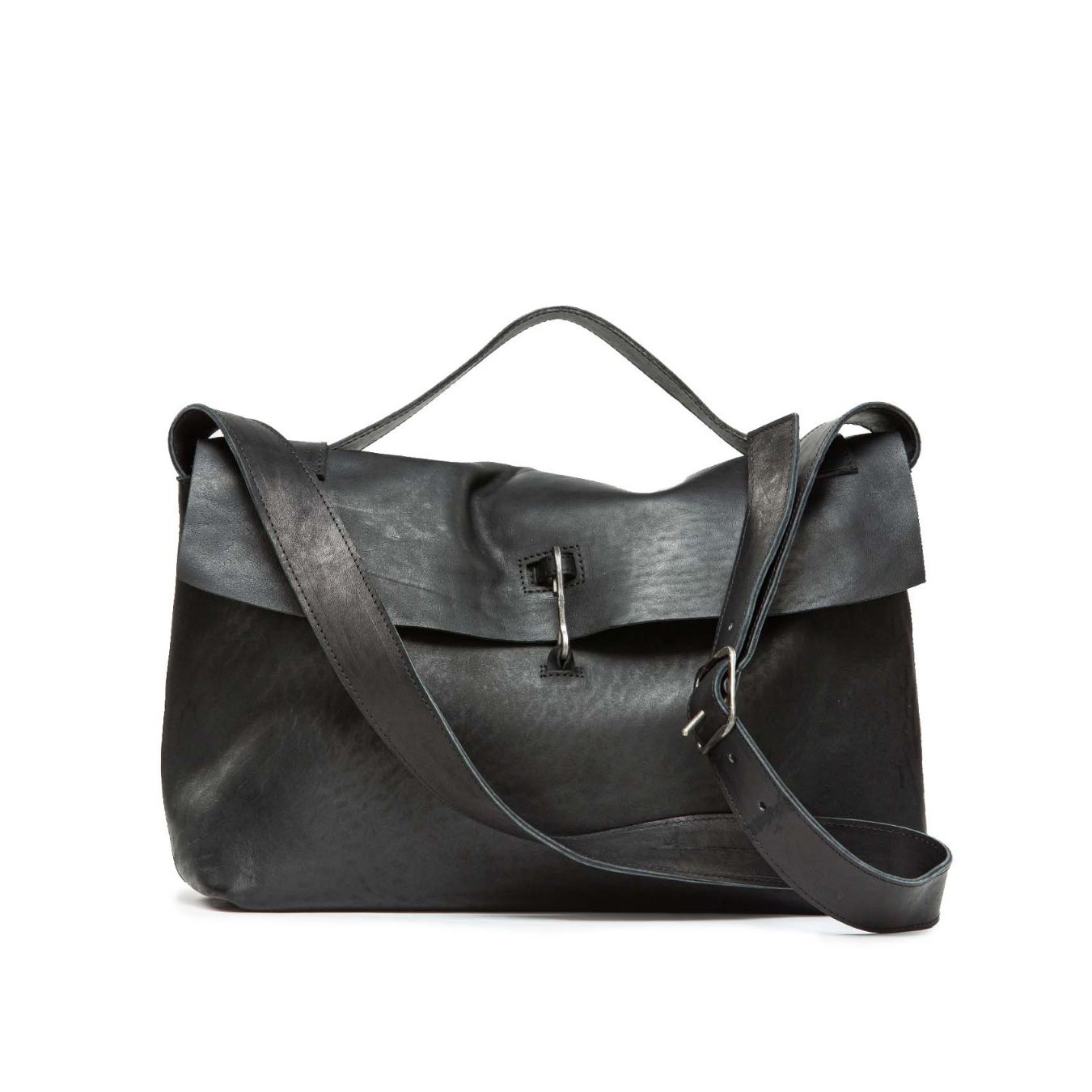 borsa doctor handbag L in pelle nera