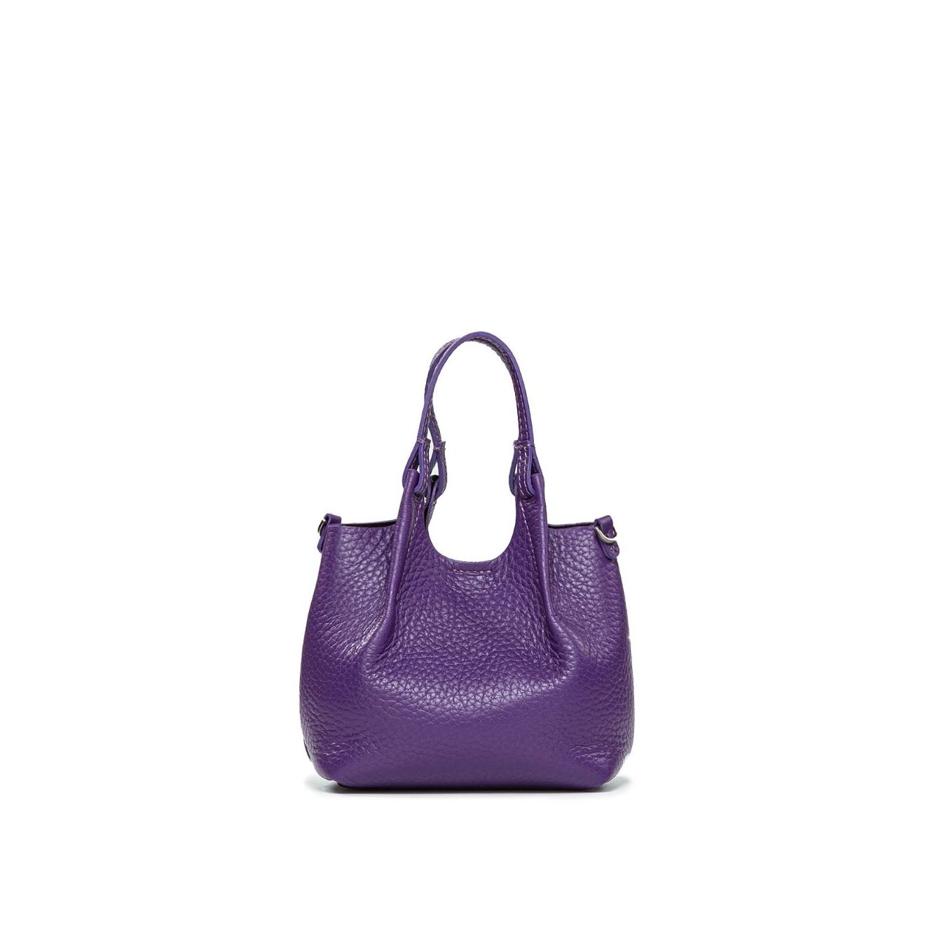 pochette in pelle viola chiarini