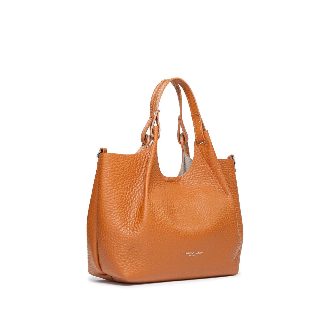 borsa DUA media in pelle caramello