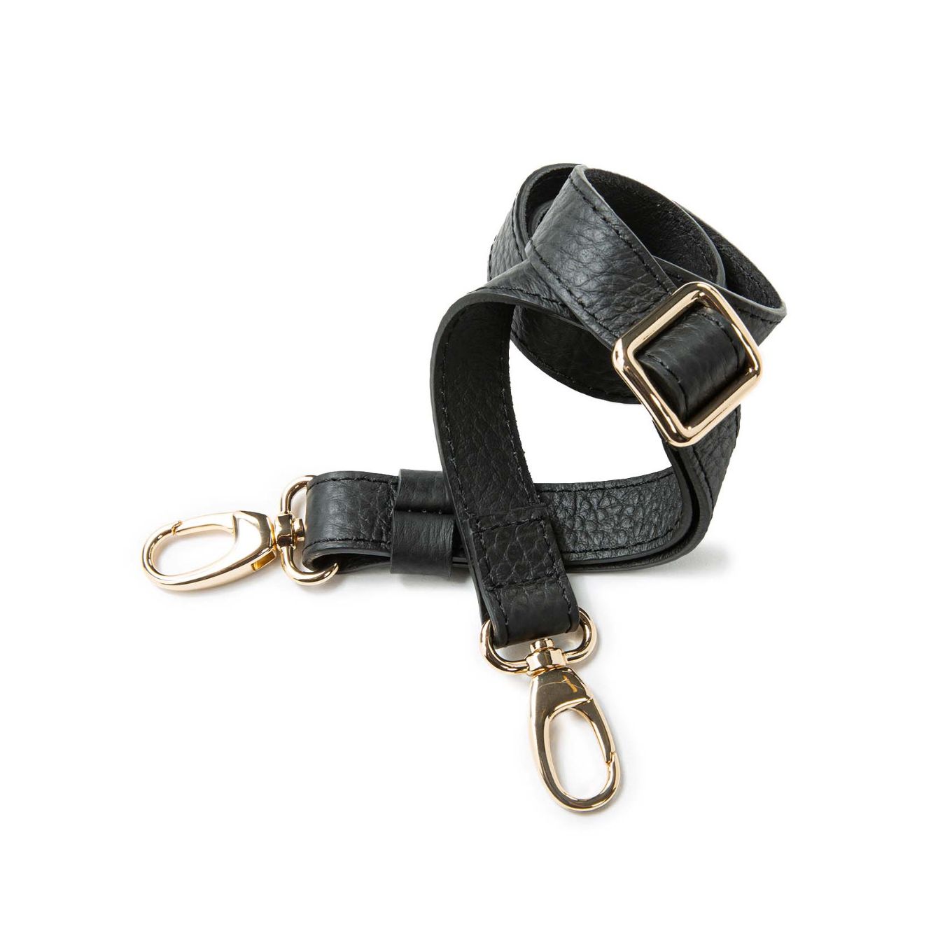 borsa due manici in pelle nera