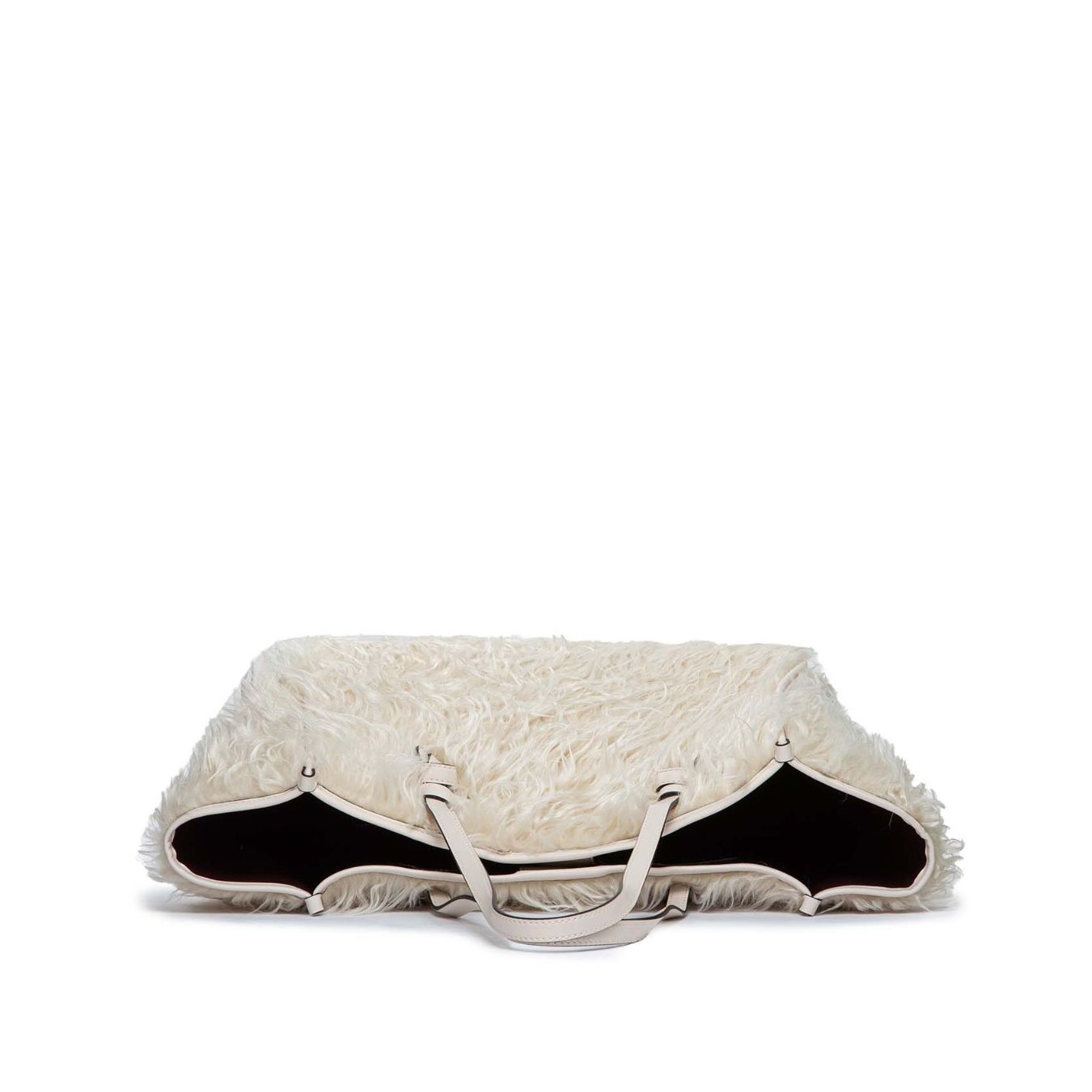 shopping bag in tessuto bianco chiarini