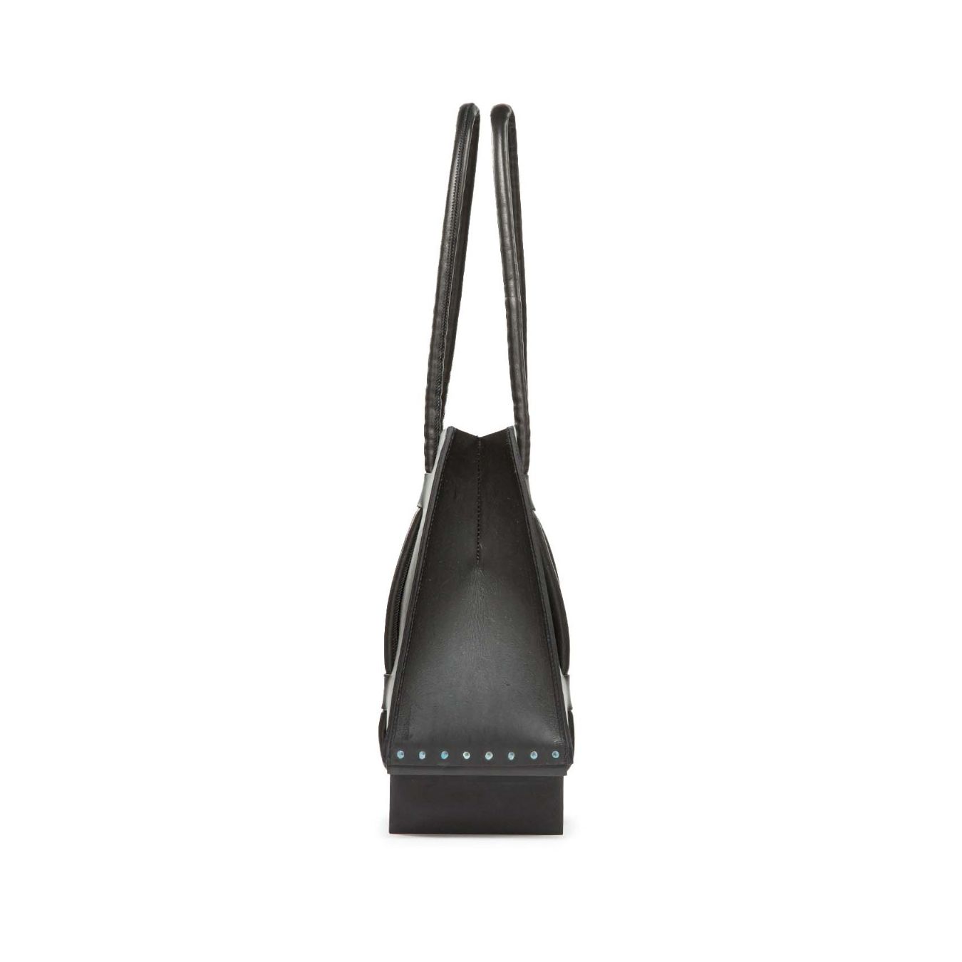 borsa H-BAG in pelle e legno