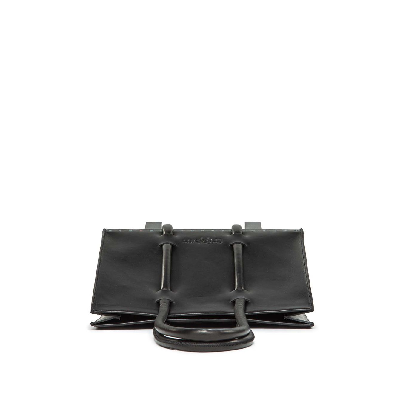 borsa H-BAG in pelle e legno