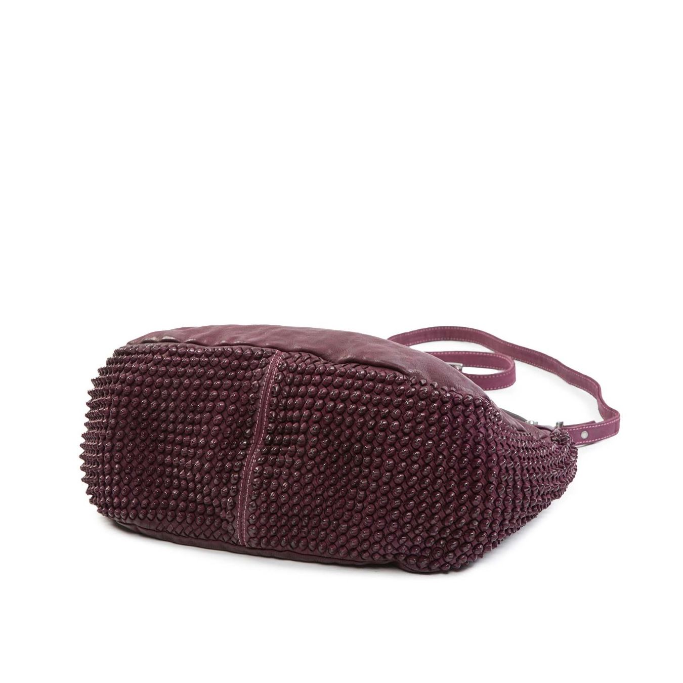 borsa nodi in pelle amarone  sotto