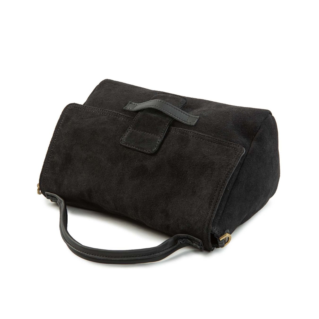 caterina lucchi borsa MARIA con patta in pelle nera sopra