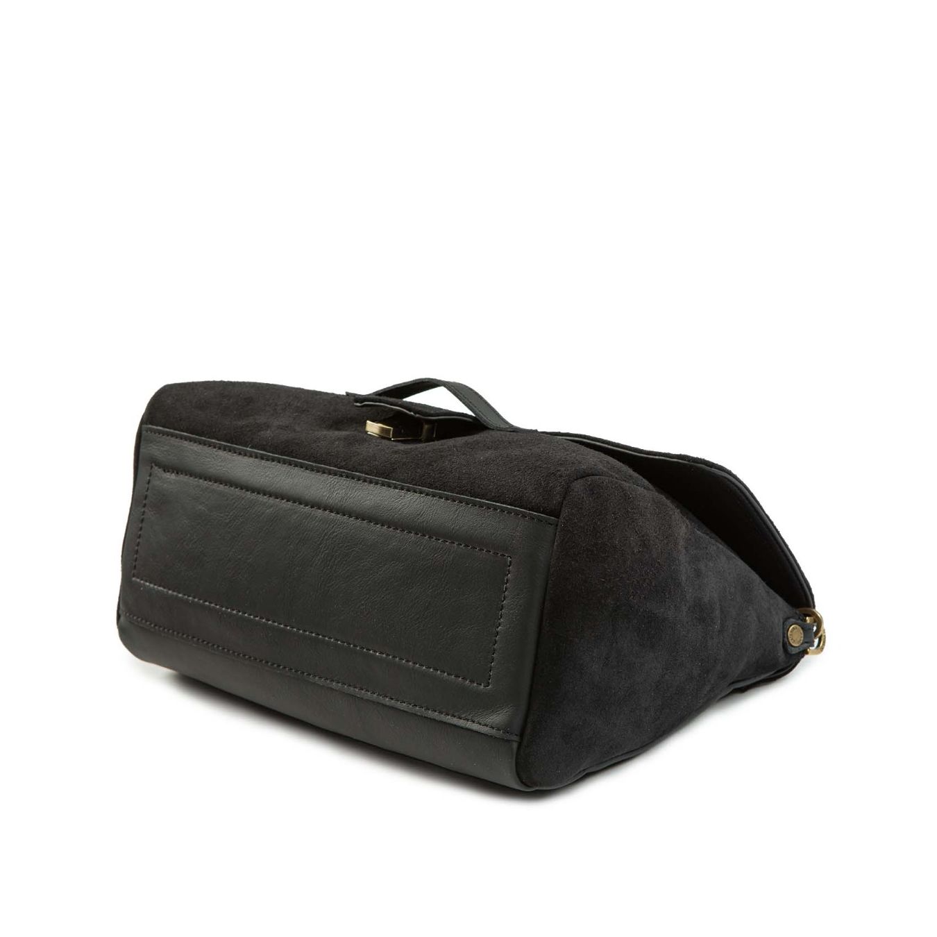 caterina lucchi borsa MARIA con patta in pelle nera sotto