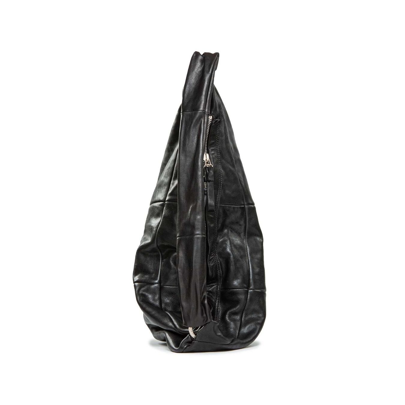 sacca in pelle nera 